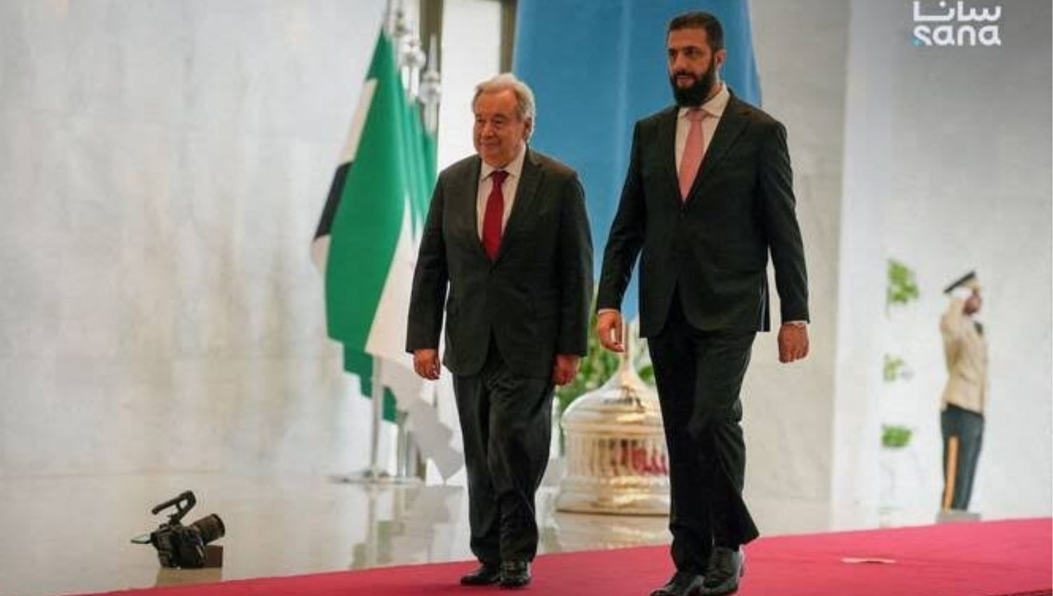 Guterres Meets Syria's Sharaa on First Damascus Visit by a UN Chief in 17 Years